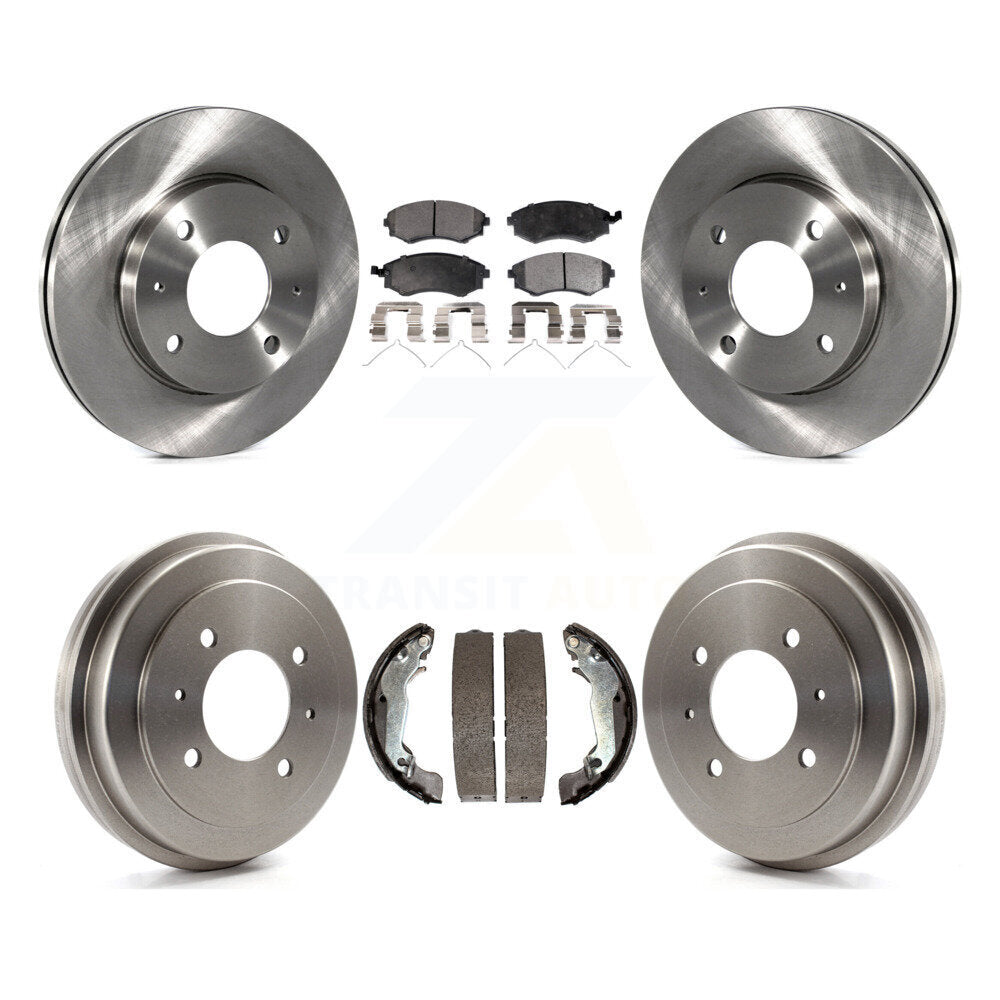 Front Rear Brake Rotor Ceramic Pad Drum Kit For Hyundai Elantra rear brakes