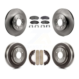 Rotors de frein à disque avant et arrière, plaquettes en céramique et Kit de batterie pour Honda Civic Acura EL 