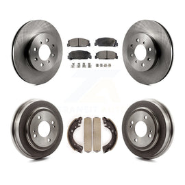 Kit de tambour de plaquettes en céramique de Rotors de frein avant et arrière pour Honda Civic LX avec ABS à 4 roues 