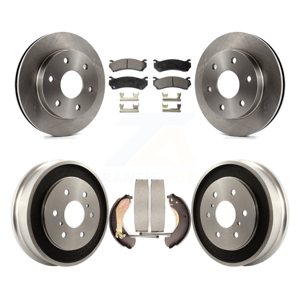 Kit de plaquettes et de tambour en céramique, Rotor de frein avant et arrière, pour Chevrolet Silverado 1500 GMC 