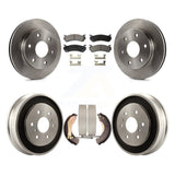 Front Rear Brake Rotor Ceramic Pad And Drum Kit For Chevrolet Silverado 1500 GMC