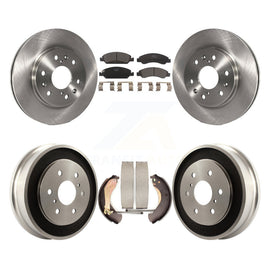 Front Rear Brake Rotor Ceramic Pad And Drum Kit For Chevrolet Silverado 1500 GMC