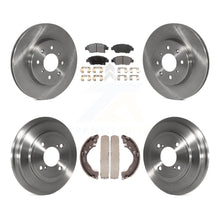 Charger l&#39;image dans la galerie, Rotors de frein à disque avant et arrière, plaquettes en céramique et Kit de batterie pour Honda Fit 2015 – 2020 