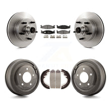 Load image into Gallery viewer, Front Rear Brake Rotors Ceramic Pad Drum Kit For Ford E-150 Econoline Club Wagon