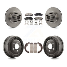 Charger l'image dans la galerie, Front Rear Disc Brake Rotors Hub Assembly Ceramic Pad &amp; Drum Kit For Ford Ranger