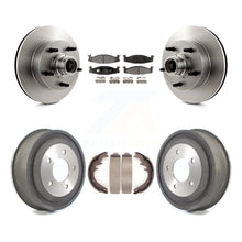 Load image into Gallery viewer, Front Rear Brake Rotors Ceramic Pad Drum Kit For Ford E-150 Econoline Club Wagon