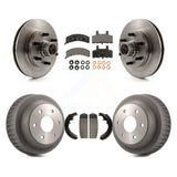Front Rear Disc Brake Rotor Hub Ceramic Pad And Drum Kit For C2500 Chevrolet GMC