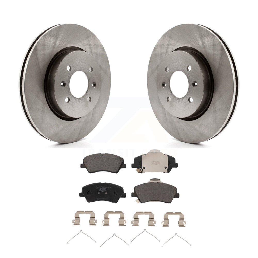 Front Disc Brake Rotors And Ceramic Pads Kit For Hyundai Accent Kia Rio