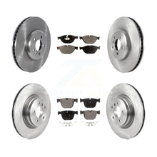 Charger l'image dans la galerie, Front Rear Brake Rotor &amp; Ceramic Pad Kit (6Pc) For BMW 750Li xDrive 750i 550i GT