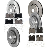 Front Rear Disc Brake Rotors And Ceramic Pads Kit (6Pc) For Lexus LS460 LS600h