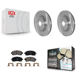 Front Brake Rotors Ceramic Pad Kit For Subaru Forester With 316mm Diameter Rotor