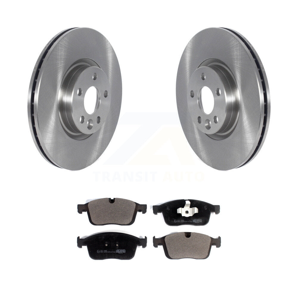 Front Disc Brake Rotors And Ceramic Pads Kit For Volvo XC60