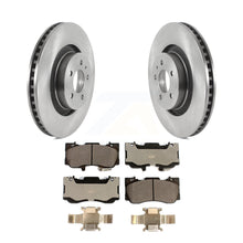 Charger l&#39;image dans la galerie, Front Disc Brake Rotors And Ceramic Pads Kit For Ford Mustang