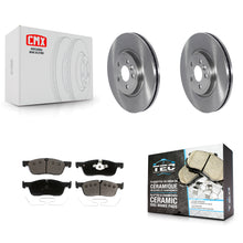 Load image into Gallery viewer, Front Disc Brake Rotors Ceramic Pad Kit For Jaguar F-Pace Land Rover Range Velar