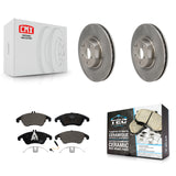 Front Disc Brake Rotors And Ceramic Pads Kit For Mercedes-Benz C250 E400 E550
