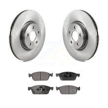 Charger l&#39;image dans la galerie, Front Disc Brake Rotors And Ceramic Pads Kit For Ford Transit Connect