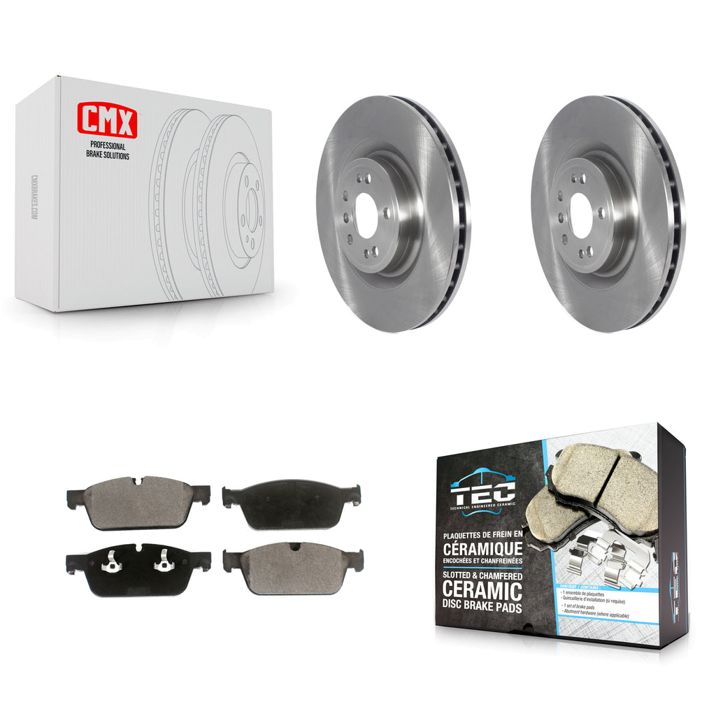 [Front] 2017 Mercedes-Benz GLS350d Premium OE Brake Rotors & Ceramic Pads Kit For Max Braking