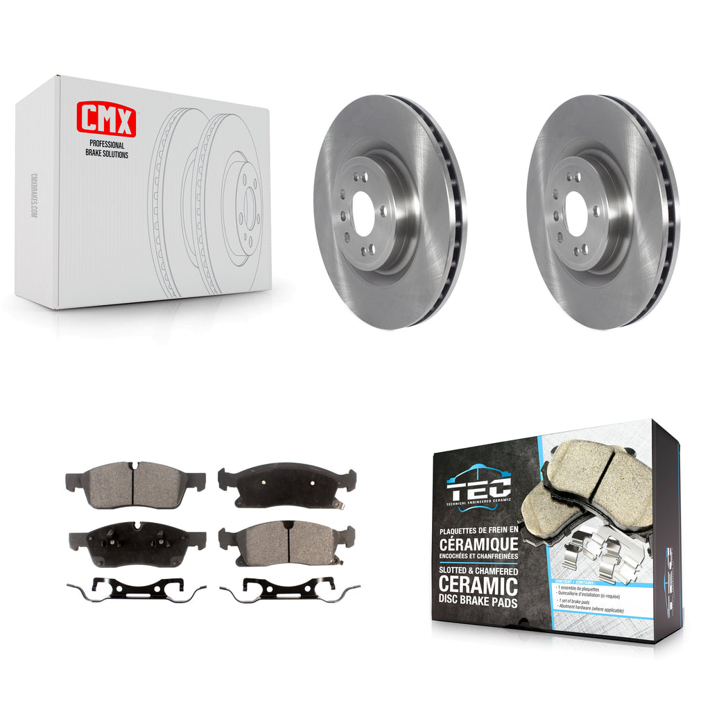 Front Brake Rotor And Ceramic Pad Kit For Mercedes-Benz GLS450 GL450 GL350 ML400