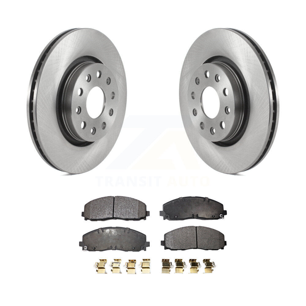 Front Disc Brake Rotors And Ceramic Pads Kit For Jeep Wrangler Gladiator