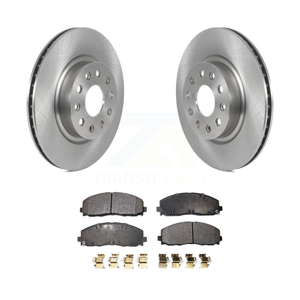 Front Disc Brake Rotors And Ceramic Pads Kit For Jeep Wrangler