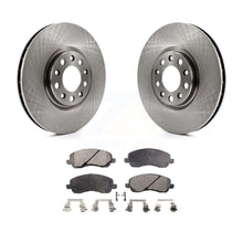 Charger l&#39;image dans la galerie, Front Brake Rotors Ceramic Pad Kit For 17 Jeep Compass With 305mm Diameter Rotor