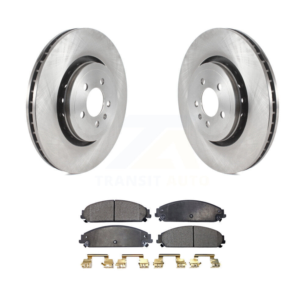 Front Brake Rotors & Ceramic Pad Kit For Dodge Charger With 355mm Diameter Rotor