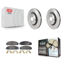 Load image into Gallery viewer, Front Brake Rotors &amp; Ceramic Pad Kit For Dodge Charger With 355mm Diameter Rotor