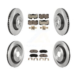 Front Rear Disc Brake Rotors And Ceramic Pads Kit For Ford Mustang