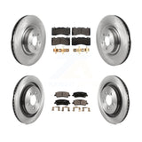 Front Rear Disc Brake Rotors Ceramic Pad Kit For Ford Mustang With Brembo Brakes