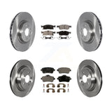 Front Rear Disc Brake Rotors And Ceramic Pads Kit For Mercedes-Benz GLE400