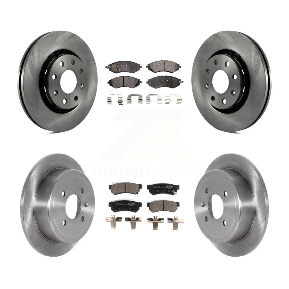 Front Rear Disc Brake Rotors And Ceramic Pads Kit For Chevrolet Spark EV