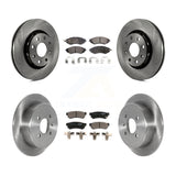 Front Rear Disc Brake Rotors And Ceramic Pads Kit For Chevrolet Spark EV