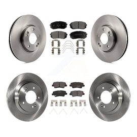[Front+Rear] 2017-2019 Kia Soul EV Premium OE Brake Rotors & Ceramic Pads Kit For Max Braking