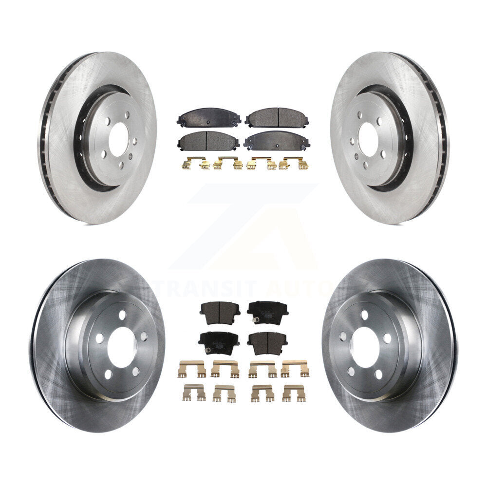 Front Rear Disc Brake Rotors And Ceramic Pads Kit For Dodge Charger