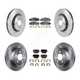 Front Rear Disc Brake Rotors And Ceramic Pads Kit For Dodge Charger