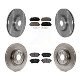 Front Rear Disc Brake Rotors And Ceramic Pads Kit For Audi S5 S4 Sportback