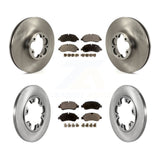 Front Rear Brake Rotor Ceramic Pad Kit For Ford Transit-350 HD With 6 Lug Wheels