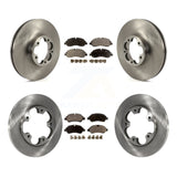 Front Rear Brake Rotor Ceramic Pad Kit For Ford Transit-350 HD With 5 Lug Wheels