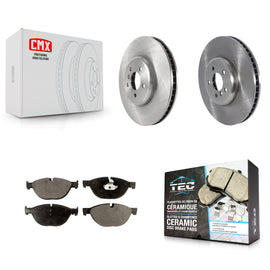 Front Disc Brake Rotors And Ceramic Pads Kit For BMW 750Li xDrive 750i 550i GT