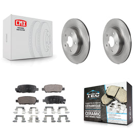 Rear Disc Brake Rotors And Ceramic Pads Kit For Nissan Rogue Sport LEAF Qashqai