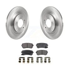 Charger l&#39;image dans la galerie, Rear Brake Rotors Ceramic Pad Kit For 2017 Kia Cadenza With Manual Parking