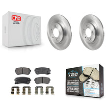 Load image into Gallery viewer, Rear Brake Rotors Ceramic Pad Kit For 2017 Kia Cadenza With Manual Parking