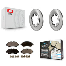 Charger l'image dans la galerie, Rear Brake Rotor Ceramic Pad Kit For 15-19 Ford Transit-350 HD With 6 Lug Wheels