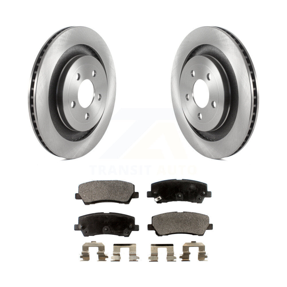 Rear Disc Brake Rotors And Ceramic Pads Kit For Ford Mustang