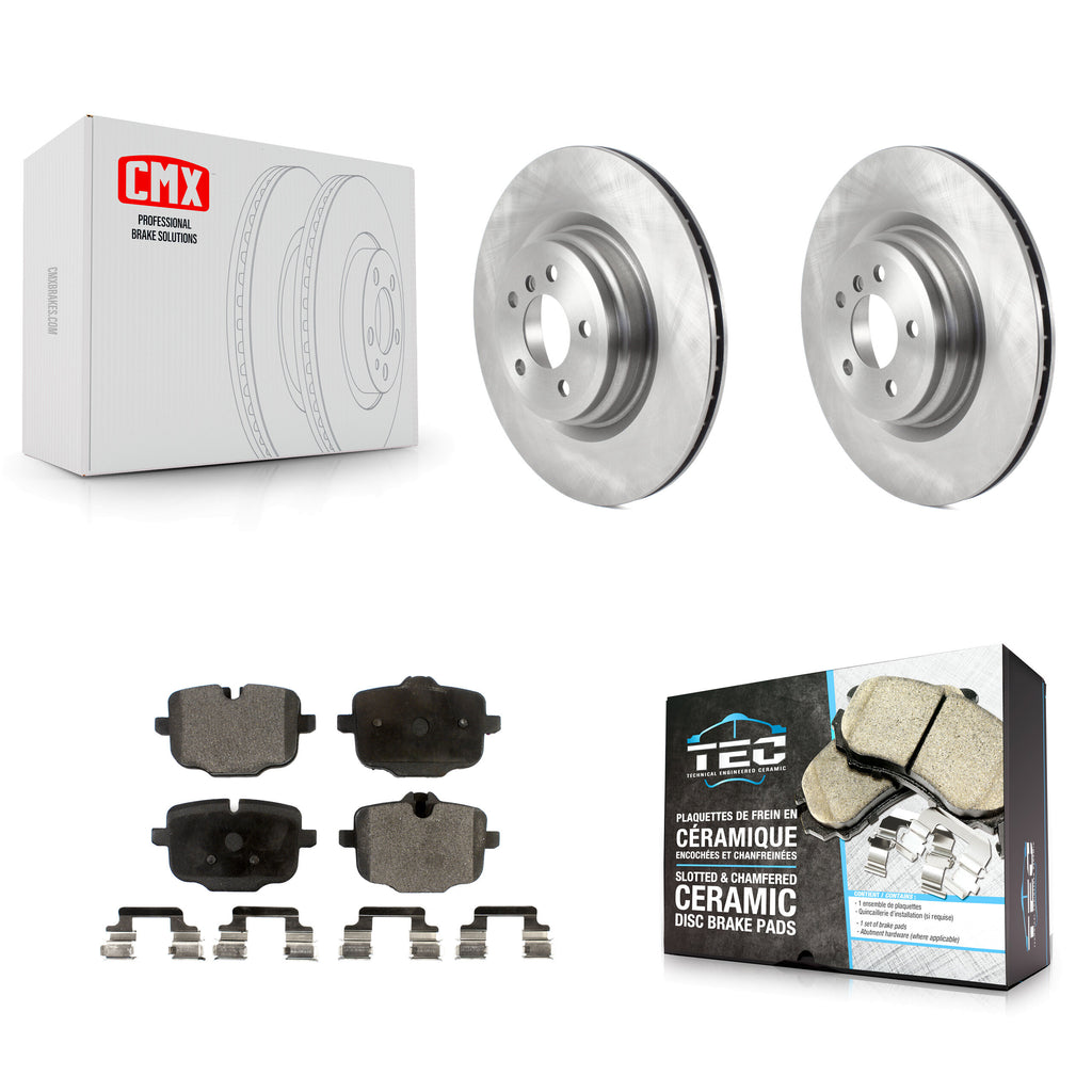 [Rear] 2016-2019 BMW Alpina B6 xDrive Gran Coupe Premium OE Brake Rotors & Ceramic Pads Kit For Max Braking