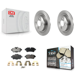 Rear Disc Brake Rotors And Ceramic Pads Kit For Mini Cooper