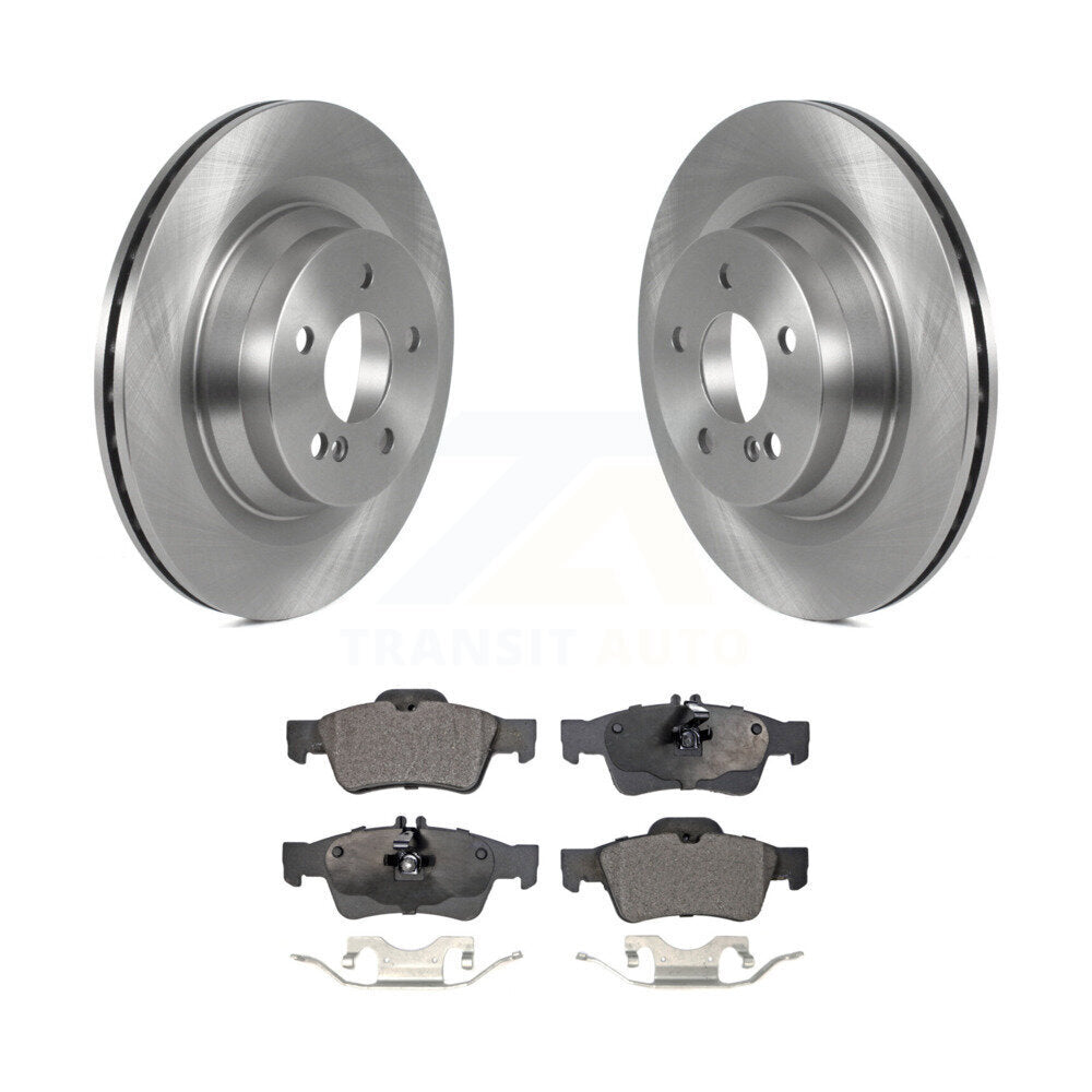 Rear Disc Brake Rotors And Ceramic Pads Kit For Mercedes-Benz CLS550 E550