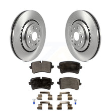 Load image into Gallery viewer, Rear Disc Brake Rotors And Ceramic Pads Kit For Audi A8 Quattro S6 S7 S8