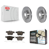 Rear Brake Rotors Ceramic Pad Kit For 16-19 Volvo XC90 With 320mm Diameter Rotor