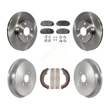 Charger l'image dans la galerie, Front Rear Disc Brake Rotor Ceramic Pad And Drum Kit For Toyota Prius C Scion iQ